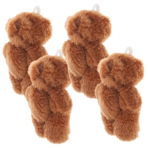 KOMBIUDA Mini Plüschbär Anhänger Cartoon Bär Deko Bär Spielzeug Hängepuppe Bären Ornament 4er Satz Niedliche Hängende Dekoration KOMBIUDA Mini Plüschbär Anhänger Cartoon Bär Deko Bär Spielzeug Hängepuppe Bären Ornament 4er Satz Niedliche Hängende Dekoration von KOMBIUDA