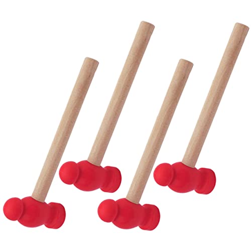 KOMBIUDA Feinmotorik-Werkzeuge Für Jungen Und Mädchen 4-teiliges Hammerspielzeug Für Jungen Und Mädchen Ergonomischer Griff Weiche Schlägel Für Rollenspiele Sicher Für Kleinkinder von KOMBIUDA