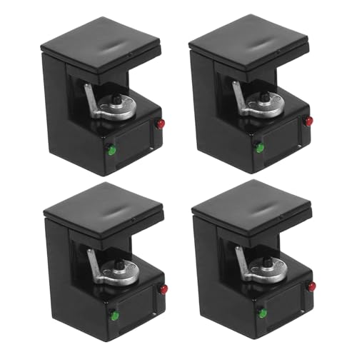 KOMBIUDA Miniatur-kaffeemaschine Für Puppenhaus 4-teiliges Spielzeug Mini-küchengerät Puppenhauszubehör Realistische Miniaturmöbel Winzige Küchenaccessoires von KOMBIUDA