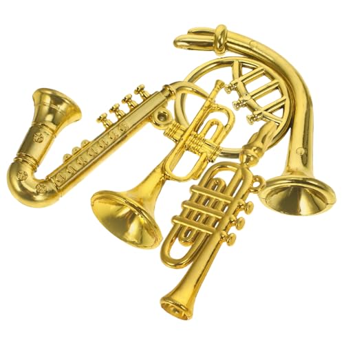 KOMBIUDA 4 Stück Mini-Musikinstrumentenmodell winzig Miniatur Musical klein bastelzeug Present Ideas Geschenkideen Mini-Instrumente als Ornamente Puppenhaus-Instrumentenmodell Plastik Golden KOMBIUDA 4 Stück Mini-Musikinstrumentenmodell winzig Miniatur Musical klein bastelzeug Present Ideas Geschenkideen Mini-Instrumente als Ornamente Puppenhaus-Instrumentenmodell Plastik Golden von KOMBIUDA