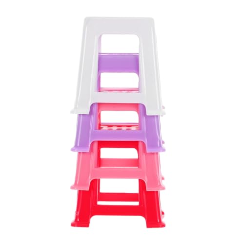 KOMBIUDA Miniaturhocker Für Puppenhaus Kinderfreundliches Zubehör Realistisches Design Detailliertes Möbel Farbvielfalt Für Puppenstubenzubehör von KOMBIUDA