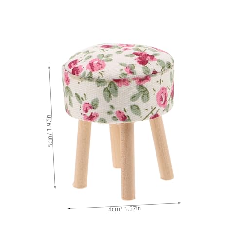 KOMBIUDA 4 Stück Miniatur Holz Hocker mit Weichem Stoffbezug Runde Puppenhaus Möbel für Küche und Wohnzimmer Stabiles Leicht Positionierbares Indoor Modell KOMBIUDA 4 Stück Miniatur Holz Hocker mit Weichem Stoffbezug Runde Puppenhaus Möbel für Küche und Wohnzimmer Stabiles Leicht Positionierbares Indoor Modell von KOMBIUDA