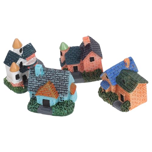KOMBIUDA 4 Stück Miniatur Resin Cottage Figuren Europäisches Landhaus Design Robuste Mikrolandschaft Deko für Bonsai Puppenhaus DIY Garten Zubehör Vielseitige Tisch Blumenpot Dekoration KOMBIUDA 4 Stück Miniatur Resin Cottage Figuren Europäisches Landhaus Design Robuste Mikrolandschaft Deko für Bonsai Puppenhaus DIY Garten Zubehör Vielseitige Tisch Blumenpot Dekoration von KOMBIUDA