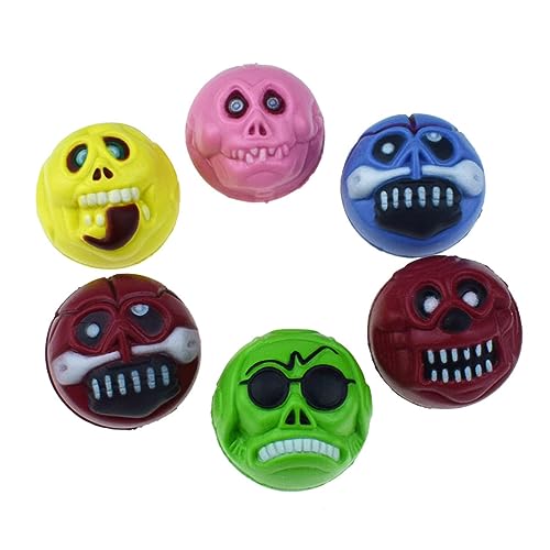 KOMBIUDA 4 Stück Partyzubehör Bälle hüpfen federnd Halloween Halloween Toys Gummikugeln kinderspielzeug springende Bälle Halloween-Bälle Halloween-Requisiten von KOMBIUDA