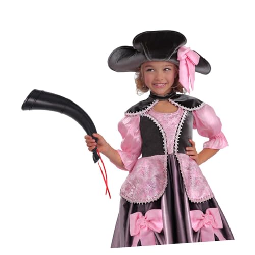 KOMBIUDA 4 Stück Piratenhorn -Requisiten halloween mitgebsel halloween Kunststoffhorn halloween toys klein Party Piraten-Zubehör Hörner aus Kunststoff Hornhorn Plastik Black KOMBIUDA 4 Stück Piratenhorn -Requisiten halloween mitgebsel halloween Kunststoffhorn halloween toys klein Party Piraten-Zubehör Hörner aus Kunststoff Hornhorn Plastik Black von KOMBIUDA