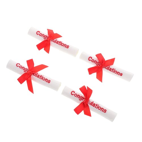 KOMBIUDA 4 Stück Plüsch mit für Abschlussfeiern Kreative Party Accessoires zur der Absolventenzeit von KOMBIUDA