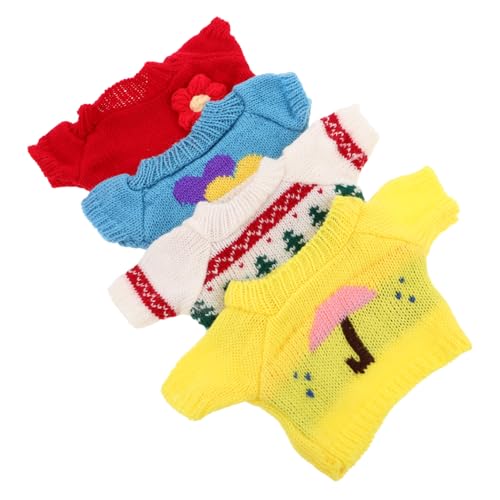 KOMBIUDA 4 Stück Plüschpullover für Große Puppen Süßes Weihnachtsmuster für DIY Stofftiere Kuschelige Accessoires für Spiel und Kreativität KOMBIUDA 4 Stück Plüschpullover für Große Puppen Süßes Weihnachtsmuster für DIY Stofftiere Kuschelige Accessoires für Spiel und Kreativität von KOMBIUDA