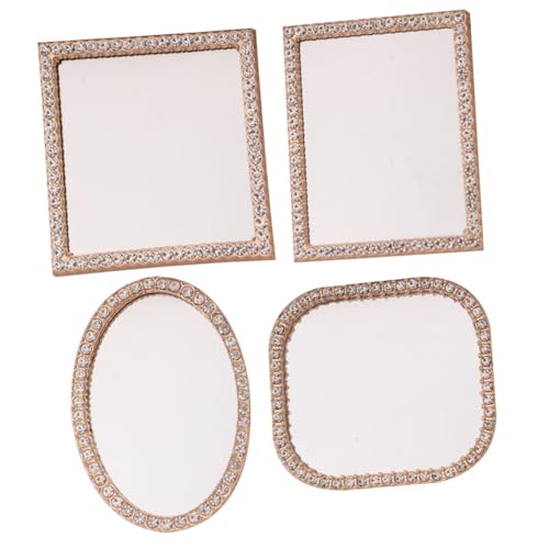 KOMBIUDA 4 Stück Puppenhaus-Spiegel Toys Gold Mirror Vanity Mirror lichtspiegel Puppenhausmöbel Figuren dekorativer Puppenspiegel Mini-Hausornamente Legierung Golden KOMBIUDA 4 Stück Puppenhaus-Spiegel Toys Gold Mirror Vanity Mirror lichtspiegel Puppenhausmöbel Figuren dekorativer Puppenspiegel Mini-Hausornamente Legierung Golden von KOMBIUDA