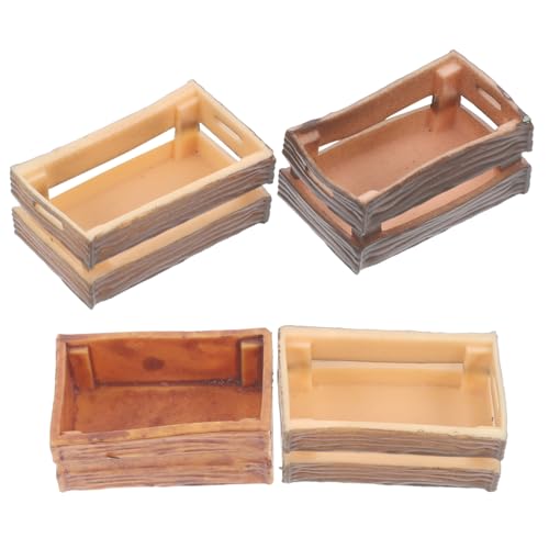 KOMBIUDA Puppenhaus Miniatur Kisten Set 4pcs PVC Kisten Für Tiny House Dekorationen Miniatur Szene Zubehör KOMBIUDA Puppenhaus Miniatur Kisten Set 4pcs PVC Kisten Für Tiny House Dekorationen Miniatur Szene Zubehör von KOMBIUDA