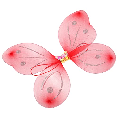 KOMBIUDA Schmetterlingsflügel Kostüm Feenflügel Für Kinder Engelsflügel Requisite Foto-Accessoire Cosplay-kostüm Leicht Atmungsaktiv von KOMBIUDA