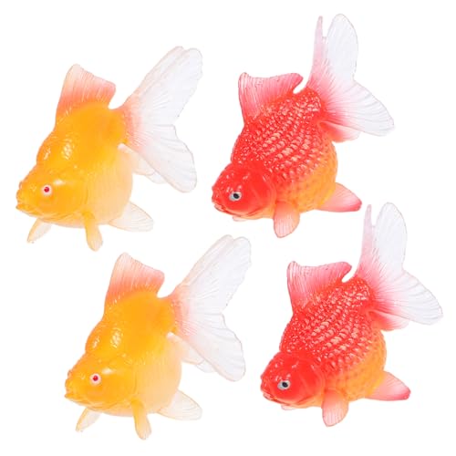 KOMBIUDA 4 Stück Simulierte Zierfische Künstliche Fische Dekoration Künstliche Fische Ornament Fischmodell Simulierte Tiermodelle Fischstatue von KOMBIUDA