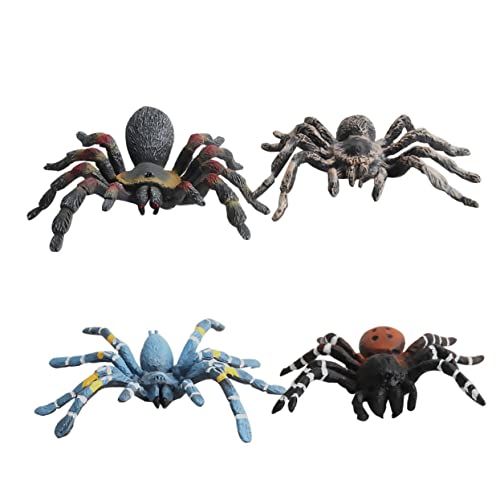 KOMBIUDA 4-teilige Kunststoff-simulationsspinne Falsches Spinne-Modell Gruseliges Spielzeug Knifflige Requisiten Zum Spielen KOMBIUDA 4-teilige Kunststoff-simulationsspinne Falsches Spinne-Modell Gruseliges Spielzeug Knifflige Requisiten Zum Spielen von KOMBIUDA