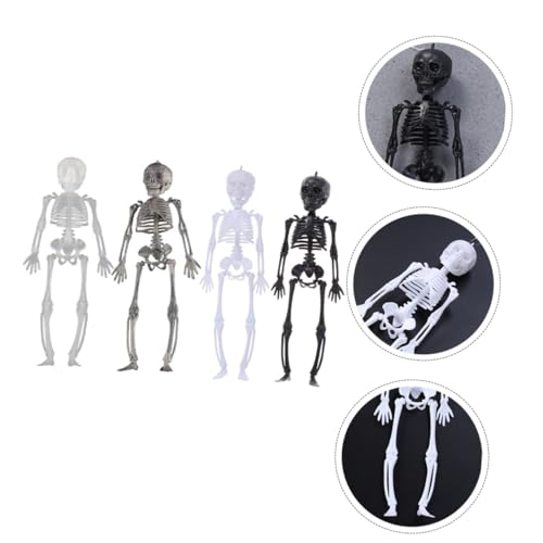KOMBIUDA 4 Stück Skelett-Requisiten drinnen dekorativ beängstigend Halloween-Türdekorationen Halloween Dekoration Halloween-Dekoration Halloween-Skelett Geister-Skelett-Requisite Plastik von KOMBIUDA