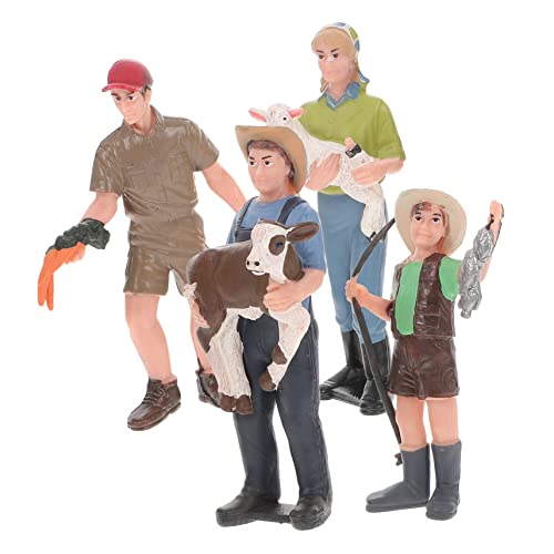 KOMBIUDA 4-teiliges Charakterszenenmodell Für Bauernhof Simulationsbauernfigur Für Rollenspiel Und Pädagogische Lernspielzeug Für Heimdekor KOMBIUDA 4-teiliges Charakterszenenmodell Für Bauernhof Simulationsbauernfigur Für Rollenspiel Und Pädagogische Lernspielzeug Für Heimdekor von KOMBIUDA