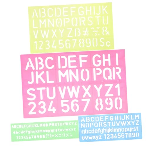 KOMBIUDA 4 Stück Teiliges Alphabet und Schablonen für Lernspielzeug Zahlenverfolgung für Vorschule und Homeschooling aus Sicherem Gefertigt KOMBIUDA 4 Stück Teiliges Alphabet und Schablonen für Lernspielzeug Zahlenverfolgung für Vorschule und Homeschooling aus Sicherem Gefertigt von KOMBIUDA