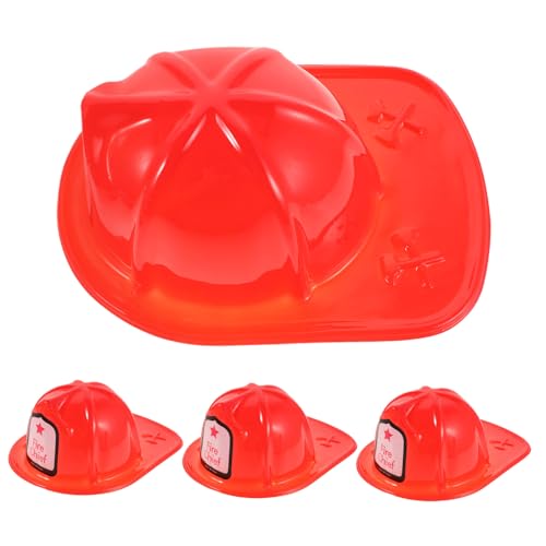 KOMBIUDA 4 Stück Teiliges Leichtem Kunststoff Realistisches Feuerwehrkostüm für Halloween Motto-partys Schulaufführungen Bequemes Strapazierfähiges Verkleidungszubehör von KOMBIUDA