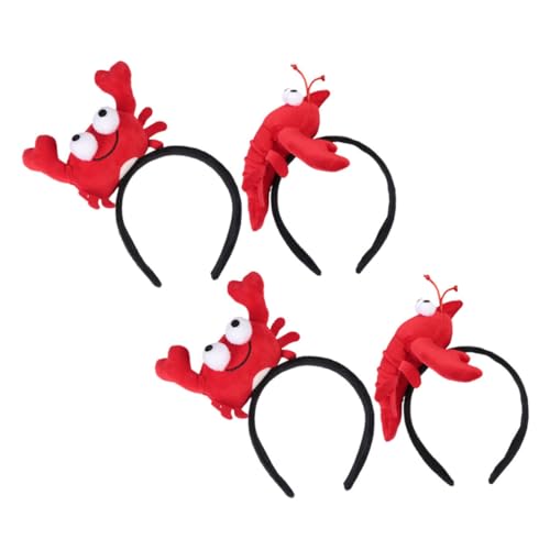 KOMBIUDA 4 Stück Teiliges Lustige Tierhaarbänder Krabbe und Hummer Stirnband Party Haarreifen für Frauen Kostüm und Halloween KOMBIUDA 4 Stück Teiliges Lustige Tierhaarbänder Krabbe und Hummer Stirnband Party Haarreifen für Frauen Kostüm und Halloween von KOMBIUDA