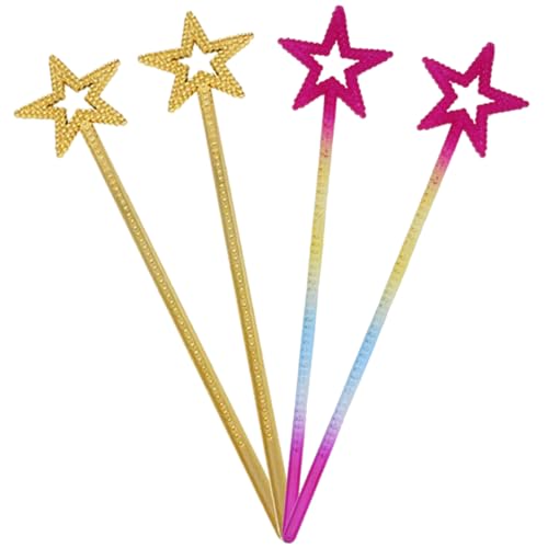 KOMBIUDA 4 Stück Teiliges Sternenstab Glitzer für Cosplay Requisiten Party Dekoration für Geburtstagsfeiern Weihnachten für Junge von KOMBIUDA