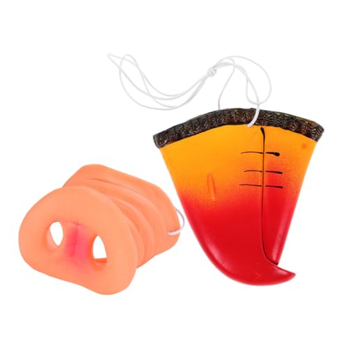 KOMBIUDA 4 Stück Teiliges Tiermasken Realistische Schweinenase und Papageien Schnabel für Erwachsene Kostüm Requisiten für Cosplay Partys und Festivals KOMBIUDA 4 Stück Teiliges Tiermasken Realistische Schweinenase und Papageien Schnabel für Erwachsene Kostüm Requisiten für Cosplay Partys und Festivals von KOMBIUDA