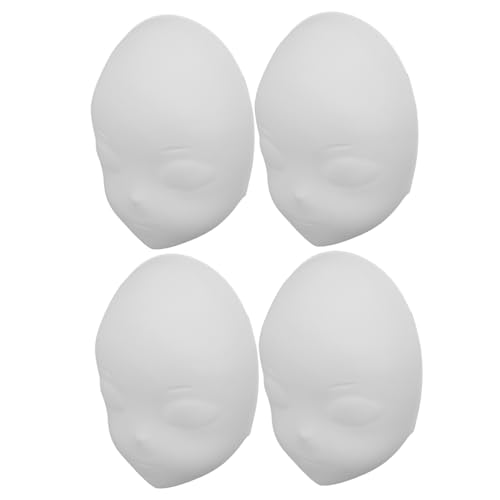 KOMBIUDA 4 Stück Weiße Diy-masken zum Bemalen Leichte Langlebige Vollgesichts-masken für Halloween Karneval Kostüme Kreatives Gestalten und Kreative Handmalerei KOMBIUDA 4 Stück Weiße Diy-masken zum Bemalen Leichte Langlebige Vollgesichts-masken für Halloween Karneval Kostüme Kreatives Gestalten und Kreative Handmalerei von KOMBIUDA
