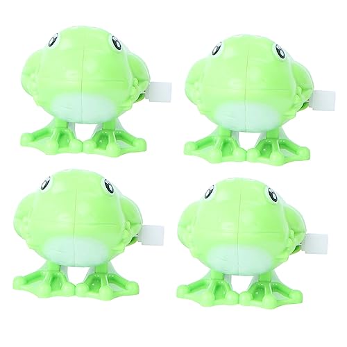 KOMBIUDA 4 Stück Wickelnder Hüpffrosch Frösche Zum Aufziehen Tierspielzeug Für Cartoon Uhrwerk Tierspielzeug Springendes Uhrwerk- Kinderspielzeug Light Green Plastik von KOMBIUDA