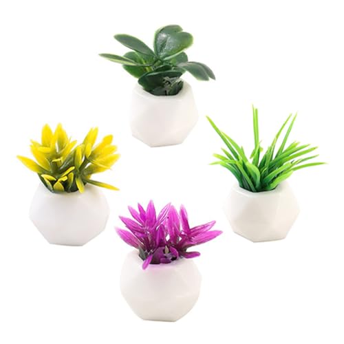 KOMBIUDA Puppenhaus Zubehör 4 Pack Mini Bonsai Modell für Dekorative Home Desktop Ornament KOMBIUDA Puppenhaus Zubehör 4 Pack Mini Bonsai Modell für Dekorative Home Desktop Ornament von KOMBIUDA