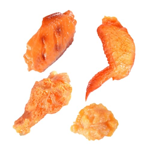 KOMBIUDA 4 Stück simuliertes Essen ziernieten Chicken gefälschtes Lebensmittelmodell Brathähnchen-Modell realistisches Essen Simuliertes Lebensmittelmodell lebensechter Hühnerflügel PVC KOMBIUDA 4 Stück simuliertes Essen ziernieten Chicken gefälschtes Lebensmittelmodell Brathähnchen-Modell realistisches Essen Simuliertes Lebensmittelmodell lebensechter Hühnerflügel PVC von KOMBIUDA