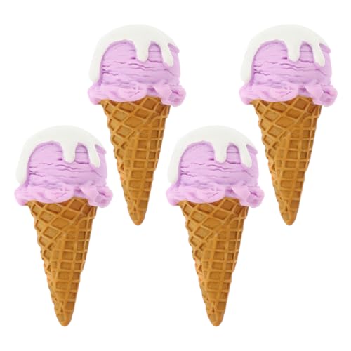 KOMBIUDA 4 Stücke Eismodell Deko Künstliche Eiscreme-Requisiten Simulation Essen Dessert Realistische Eistüte Gefälschtes Schokoladenmodell Dessert-Display, Gefälschtes Harz KOMBIUDA 4 Stücke Eismodell Deko Künstliche Eiscreme-Requisiten Simulation Essen Dessert Realistische Eistüte Gefälschtes Schokoladenmodell Dessert-Display, Gefälschtes Harz von KOMBIUDA