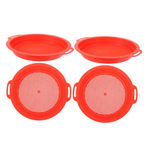 KOMBIUDA 4 Stücke Robuste Plastiksiebe mit Griff zum Muschelsammeln und Schatzsuche für Strand für Sommerpartys und Outdoor Spaß KOMBIUDA 4 Stücke Robuste Plastiksiebe mit Griff zum Muschelsammeln und Schatzsuche für Strand für Sommerpartys und Outdoor Spaß von KOMBIUDA