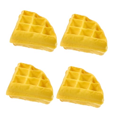 KOMBIUDA 4 Stücke Waffelform Chaffle Fälschung Mini-waffeln Simulationsfutter Waffel Essensspielzeug Waffel Gefälschte Formen Simuliertes Brot Schaumfutter Pu Yellow KOMBIUDA 4 Stücke Waffelform Chaffle Fälschung Mini-waffeln Simulationsfutter Waffel Essensspielzeug Waffel Gefälschte Formen Simuliertes Brot Schaumfutter Pu Yellow von KOMBIUDA