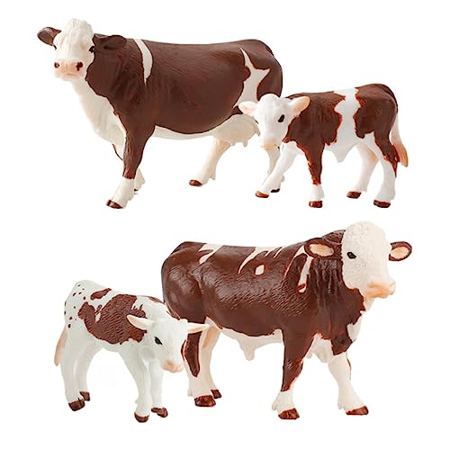 KOMBIUDA 4 Stücke Weidentiermodell geschirrset Farm Animals Set Simulierte Kuh Set Pädagogisches für Kuhfiguren Spielzeugkühe PVC Weiß KOMBIUDA 4 Stücke Weidentiermodell geschirrset Farm Animals Set Simulierte Kuh Set Pädagogisches für Kuhfiguren Spielzeugkühe PVC Weiß von KOMBIUDA