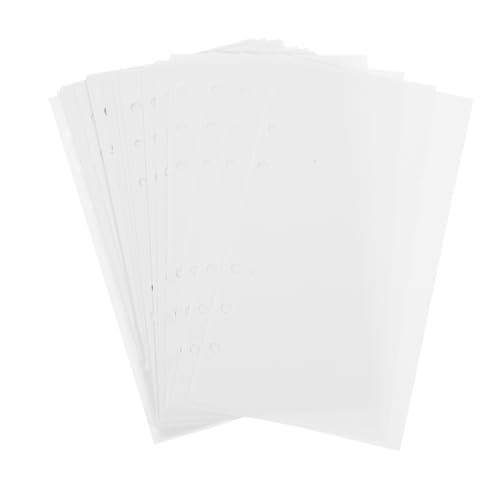KOMBIUDA 40 Blätter zurösen duchoffen cadfi Papiermaterial freigeben Tragbares Sticker-Sammelbuch Aufkleber Veröffentlichungspapier Sammelseite Sammelversorgung Trennpapier Weiß von KOMBIUDA
