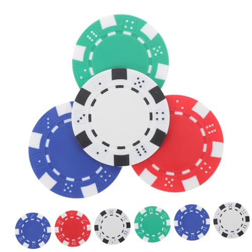 KOMBIUDA 40 Stück Jetons Blau Spiel Thematisiert Party Etiketten Chip Poker-Token Doppelseitige Zähler Abs von KOMBIUDA