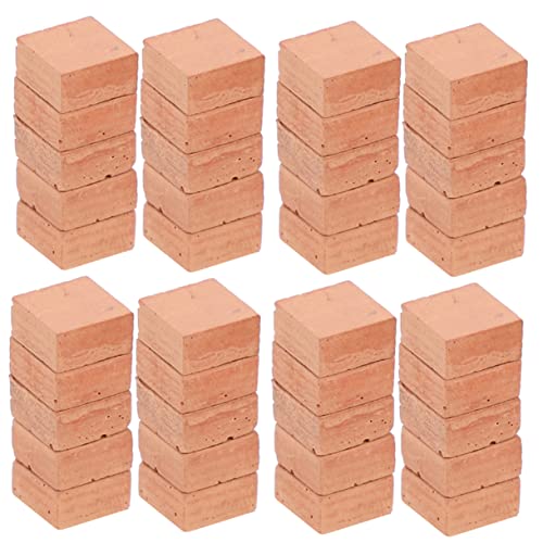 KOMBIUDA 40 Stück simulierte Ziegel Fälschung Mauerziegel Terrakotta Gebäude gefälscht bastelmaterial bastel Materialien bastelset deko basteln Mini-Wandziegel Ziegel für draußen Ton rot KOMBIUDA 40 Stück simulierte Ziegel Fälschung Mauerziegel Terrakotta Gebäude gefälscht bastelmaterial bastel Materialien bastelset deko basteln Mini-Wandziegel Ziegel für draußen Ton rot von KOMBIUDA