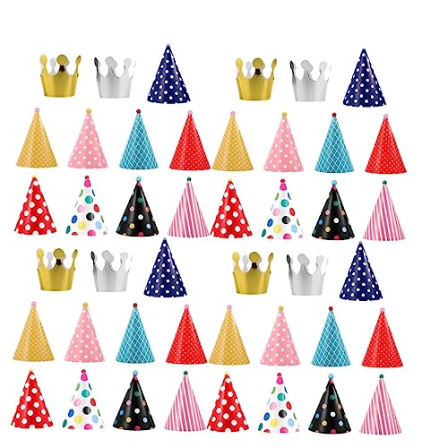 KOMBIUDA 44St Hauben für Kinder Mützen für Babys kinder dekor Partyhüte aus Papier Partykegelkappe schnapsgläser Party-Papierkappe schicker Papierhut lustig Requisiten von KOMBIUDA