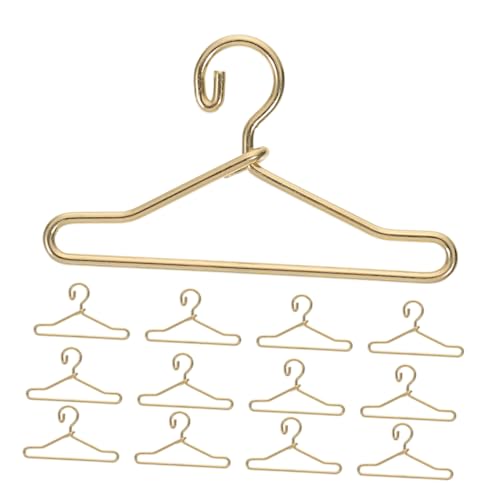 KOMBIUDA 45stücke Miniatur Puppen Kleiderbügel Goldene Metall Hänger Für Puppenbekleidung Für Puppenhäuser Und Mini-kleiderschränke Und Platzsparend Für Kleine Modeaccessoires von KOMBIUDA