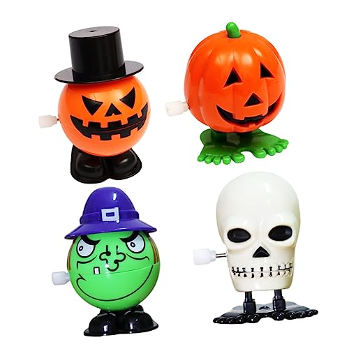 KOMBIUDA 4Er Set Halloween- adventsgeschenke leuchtspielzeug Jumping Glowing Toy glowingtoy Halloween-Laufspielzeug Gehendes der Halloween-Karikatur von KOMBIUDA