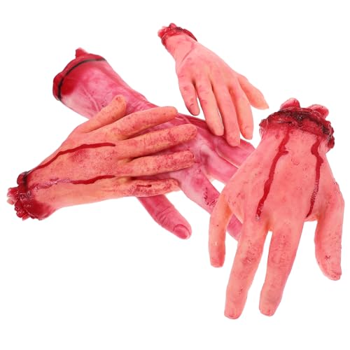 KOMBIUDA 4Stücke Halloween Requisiten für Scherze Abgetrennte Hände und Finger für Schaurige Dekorationen bei Geisterhäusern und Partys Cosplay und Bühnenaufführungen KOMBIUDA 4Stücke Halloween Requisiten für Scherze Abgetrennte Hände und Finger für Schaurige Dekorationen bei Geisterhäusern und Partys Cosplay und Bühnenaufführungen von KOMBIUDA