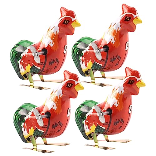 KOMBIUDA 4stücke Aufziehspielzeug Küken Für Junge Mädchen Lustige Ostern Clockwork Spielzeuge Handgefertigte Retro Hühner Zum Geschenkidee Für Jungen Und Mädchen von KOMBIUDA