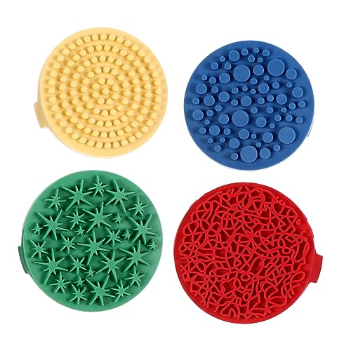 KOMBIUDA 4er Set DIY Gummistempel Für Scrapbooking Bunte Stempel Für Kreative Bastelprojekte Im Kindergarten Und Zu Hause von KOMBIUDA