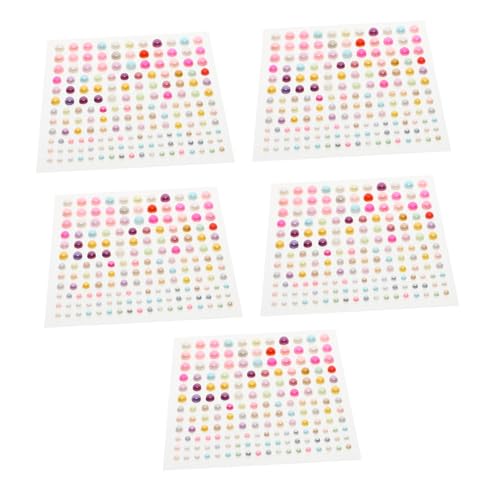 KOMBIUDA 5 Blätter Edelsteinaufkleber bastelset basteln für kunsthandwerk Handy Dekoration Toys Kid Toys Handyhülle Aufkleber DIY Aufkleber Plastik Colorful von KOMBIUDA