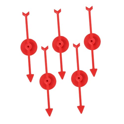 KOMBIUDA 5 Stück Digitales Plattenspieler - Rad Rotierende Erwachsene Pfeilspiel- Brettspielpfeil Plastikspiel Pfeilrotation Pfeilspinner Spielzeiger Abs Rot von KOMBIUDA