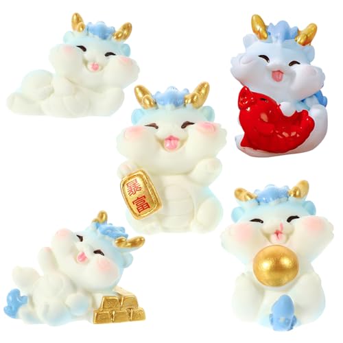 KOMBIUDA 5 Stück Drachenfiguren Drache Miniatur Drachenprinz Miniatur-drachenfigur Drachenspielzeug Goldene Drachenfigur Figur Statue Feen -Terrarium Dashboard-Figuren Miniaturen Harz KOMBIUDA 5 Stück Drachenfiguren Drache Miniatur Drachenprinz Miniatur-drachenfigur Drachenspielzeug Goldene Drachenfigur Figur Statue Feen -Terrarium Dashboard-Figuren Miniaturen Harz von KOMBIUDA