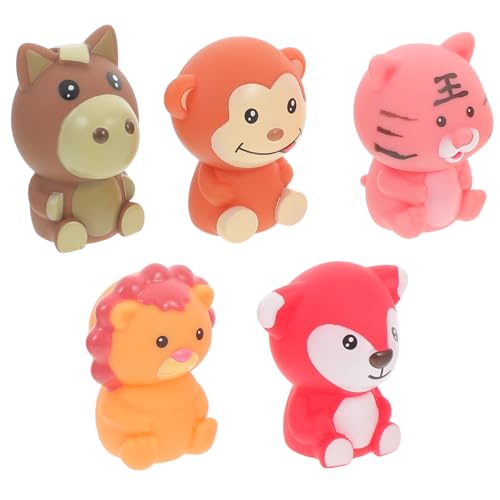 KOMBIUDA 5 Stück Fingerpuppe Fingerspielzeug Für Figuren Fingerspielzeug Handpuppen Für Tierpuppen Eltern-Kind- Puppenspielzeug Zum Geschichtenerzählen PVC von KOMBIUDA