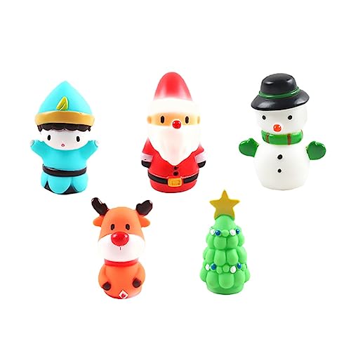 KOMBIUDA 5 Stück Kinderspielzeug Marionetten Weihnachtliche Fingerpuppen Fingerpuppe Für Fingerpuppen Mini-fingerpuppen Fingerpuppe Vinyl von KOMBIUDA