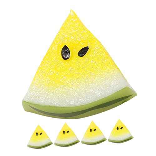 KOMBIUDA 5 Stück Künstliche Früchte Gefälscht Realistisch Deko Mini-künstliche Wassermelonenscheibe Mini-szenen-Layout-Requisite Miniaturmodelle Von Wassermelonenscheiben Harz Yellow KOMBIUDA 5 Stück Künstliche Früchte Gefälscht Realistisch Deko Mini-künstliche Wassermelonenscheibe Mini-szenen-Layout-Requisite Miniaturmodelle Von Wassermelonenscheiben Harz Yellow von KOMBIUDA