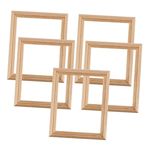 KOMBIUDA 5 Stück Mini Fotorahmen Modell Mini Bilderrahmen Dekorativer Mini Rahmen Miniatur Fotorahmen Puppenhaus Fotorahmen Modell Bilderrahmen Formteil Mini Dekoration Holz KOMBIUDA 5 Stück Mini Fotorahmen Modell Mini Bilderrahmen Dekorativer Mini Rahmen Miniatur Fotorahmen Puppenhaus Fotorahmen Modell Bilderrahmen Formteil Mini Dekoration Holz von KOMBIUDA