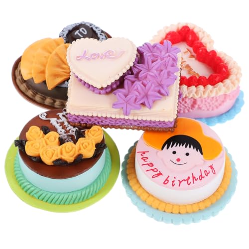 KOMBIUDA 5 Stück Mini Kuchendekorationen Hochzeitsdekor Ornamentmodelle Dessert Mini Kuchenmodell Kuchenverzierungen Foto Requisite Simulierter Kuchen Künstlicher Kuchen Kleines KOMBIUDA 5 Stück Mini Kuchendekorationen Hochzeitsdekor Ornamentmodelle Dessert Mini Kuchenmodell Kuchenverzierungen Foto Requisite Simulierter Kuchen Künstlicher Kuchen Kleines von KOMBIUDA