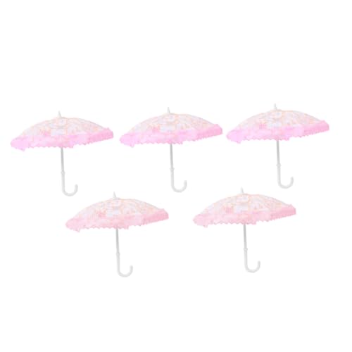KOMBIUDA 5 Stück Mini-Raumdekoration Mini-Regenschirm Regenschirme Puppenschirme hühner gieskanne kinderspielzeug puppenhauszubehör Mini- Regenschirm-Modell von KOMBIUDA