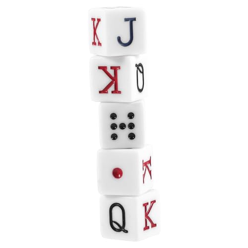 KOMBIUDA Wiederverwendbare Pokerwürfel-Chips 6-seitiges Acrylwürfel-Set Für Party-Spiel-Requisiten KOMBIUDA Wiederverwendbare Pokerwürfel-Chips 6-seitiges Acrylwürfel-Set Für Party-Spiel-Requisiten von KOMBIUDA